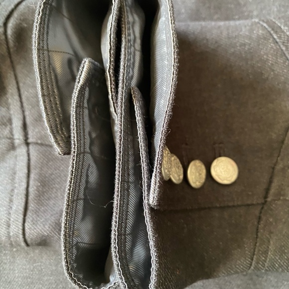 Hause of Howe Mens Black Cotton Blend Military Style Art Blazer Jacket- Sz - M - Picture 11 of 16